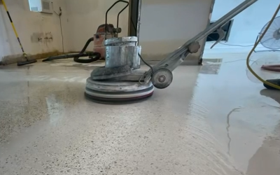 Step by Step Process of Terrazzo Grinding and Polishing for a Mirror Finish Floor